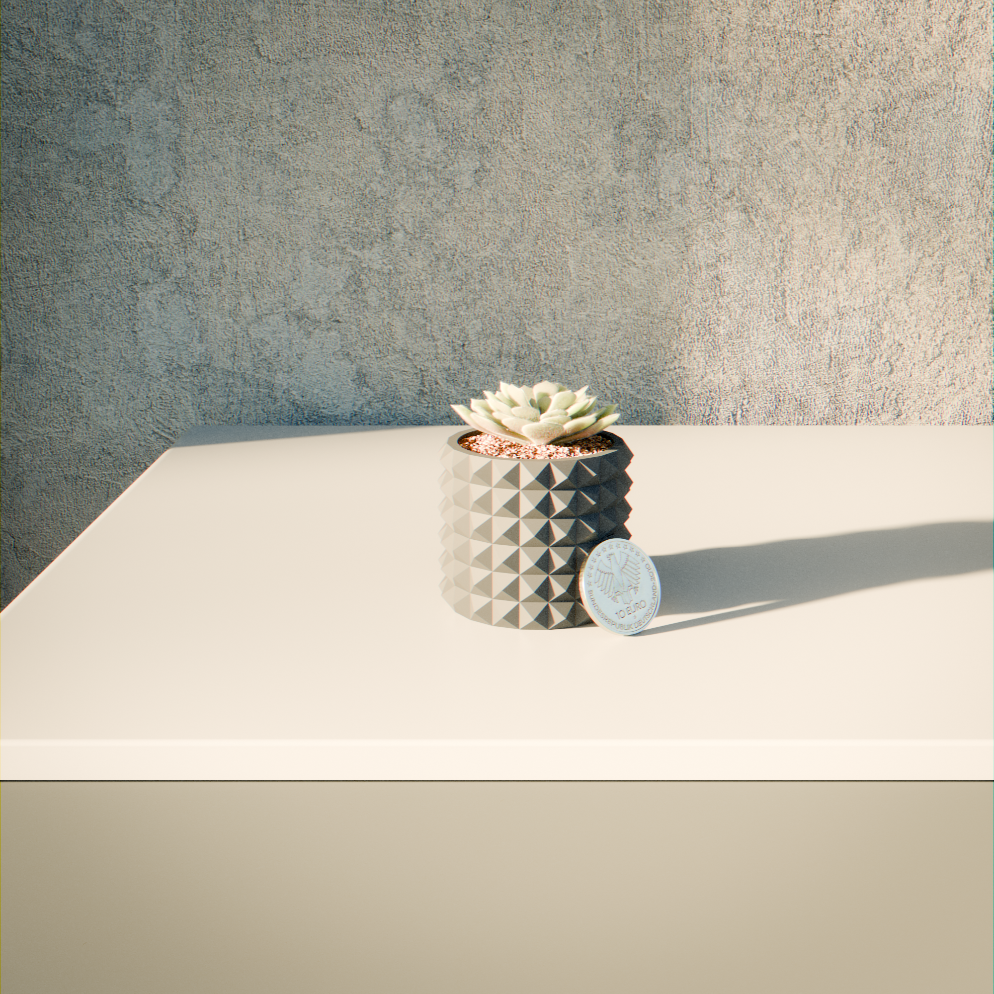 Pot de Plante Coffre - Or et Argent 1 cacher vos pièces d'or