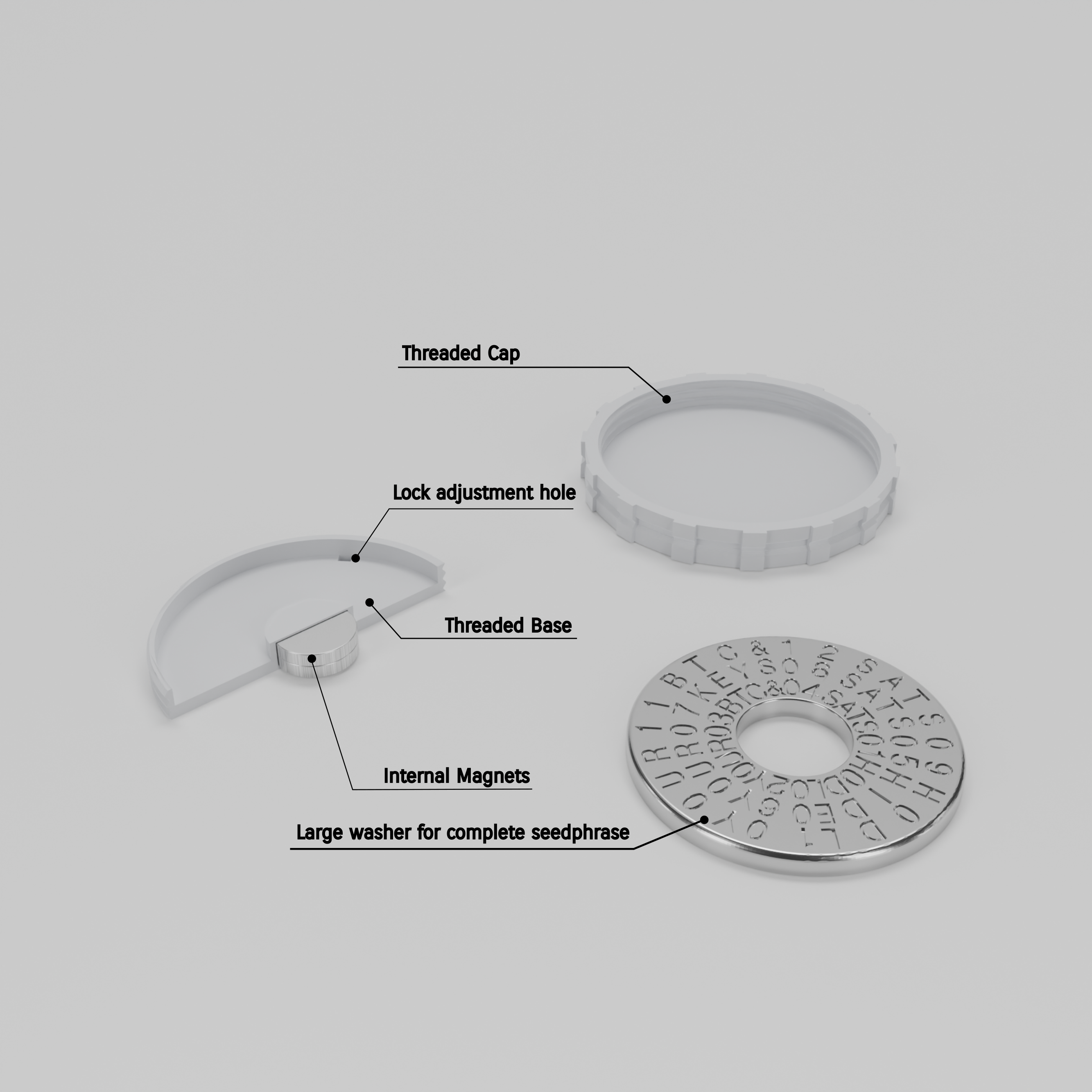 Seed Phrase Magnetic Capsule (M14) 2 Seed Phrase Magnetic Capsule (M14) - Image 2